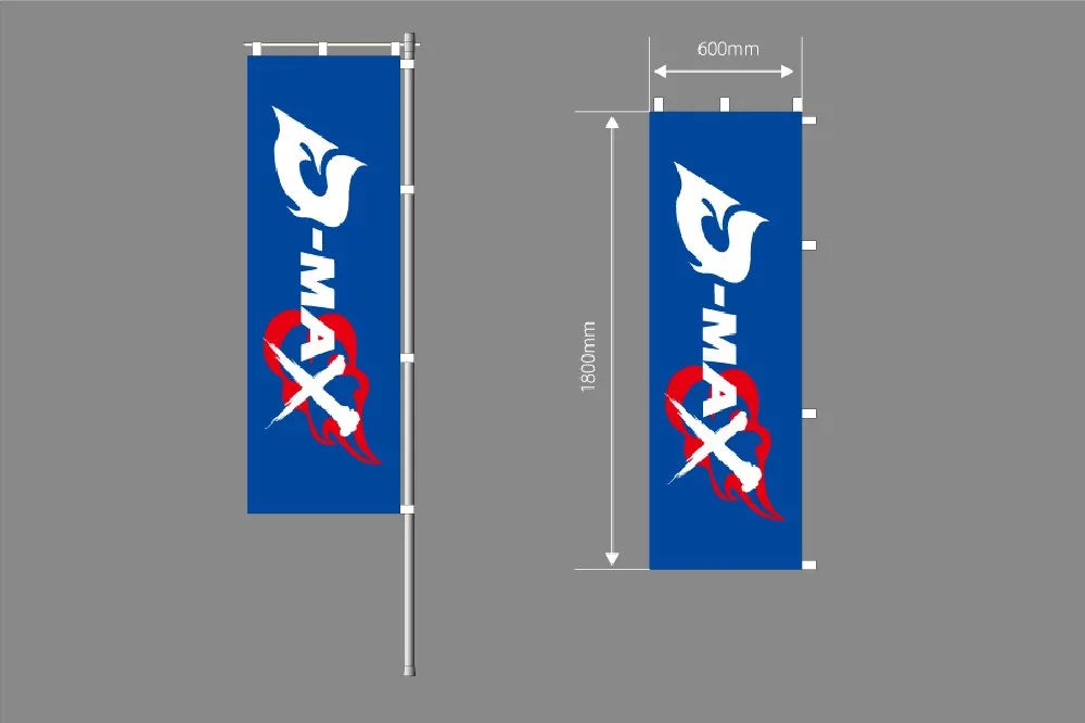 D-MAX cheering flag (fire pattern)