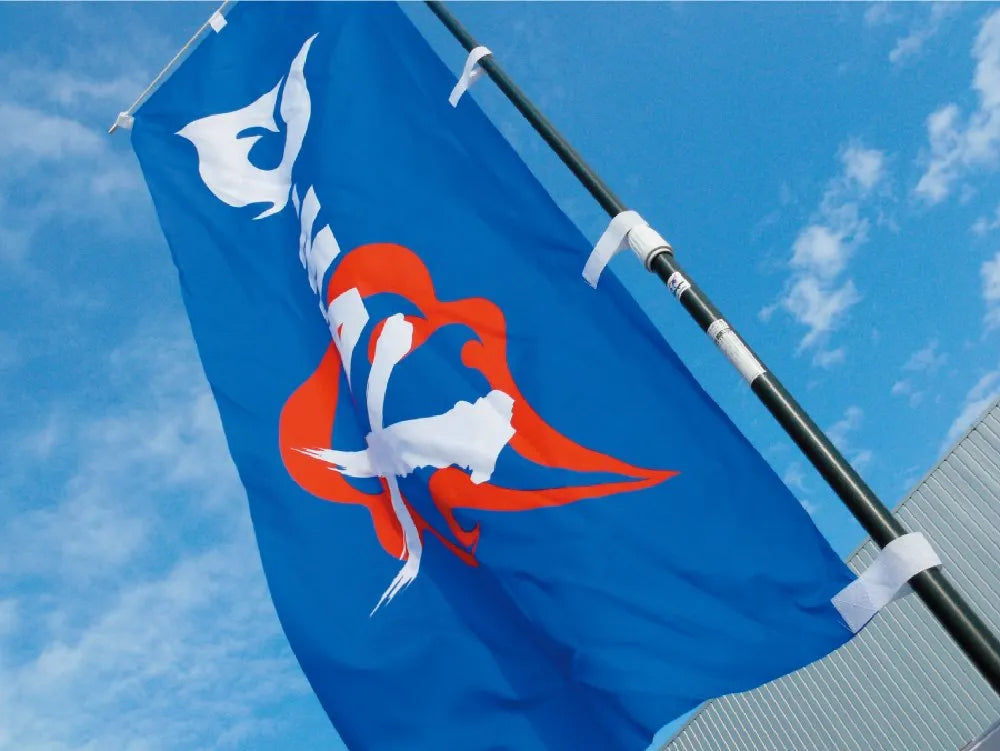 D-MAX cheering flag (fire pattern)