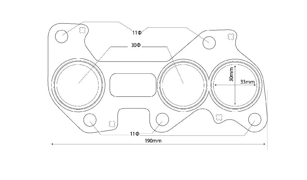 D-MAX Exhaust manifold metal gasket (for 1JZ engine)