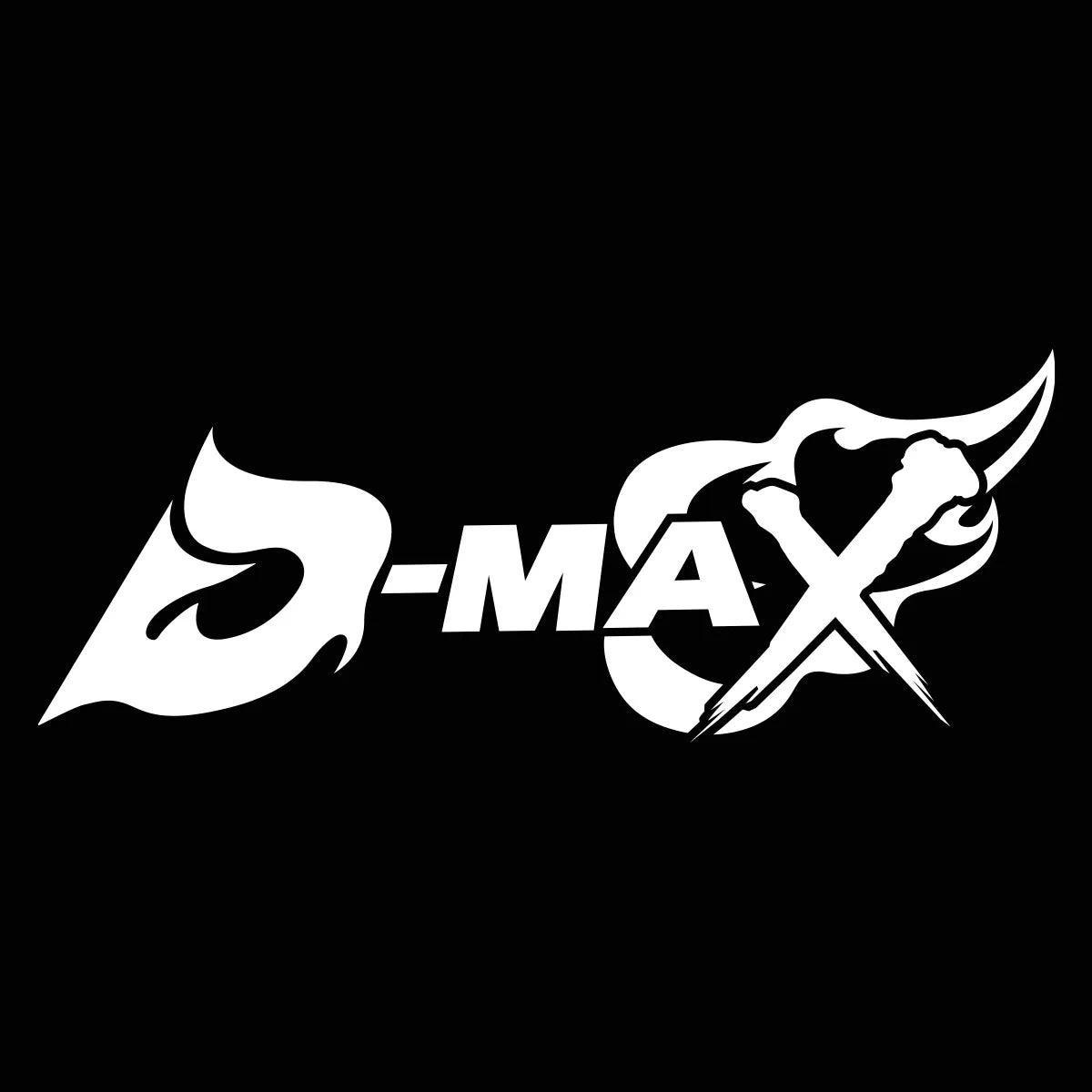D-MAX sticker Fire type (white)
