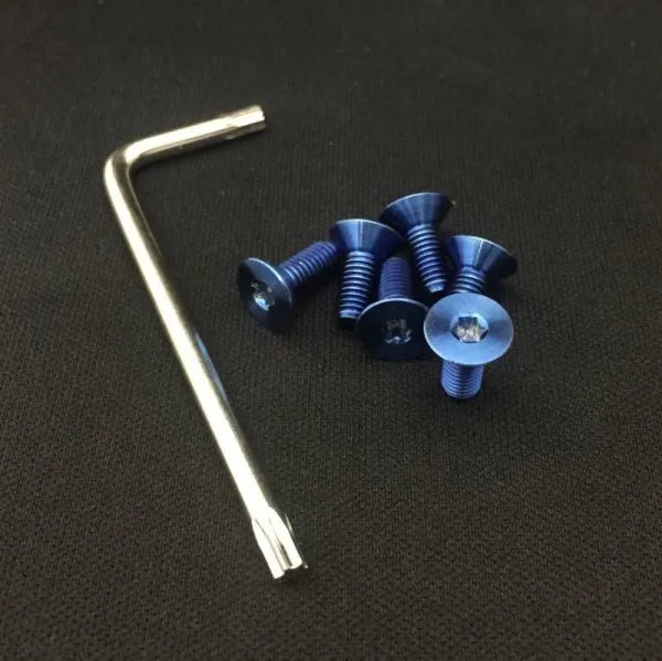 VERTEX STEERING TITANIUM TORX BOLT 6 PICE SET (head, torx type, with special wrench) Titanium torx bolt