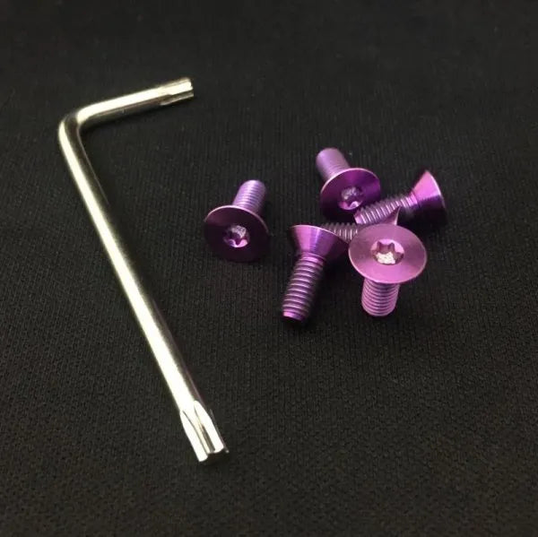 VERTEX STEERING TITANIUM TORX BOLT 6 PICE SET (head, torx type, with special wrench) Titanium torx bolt
