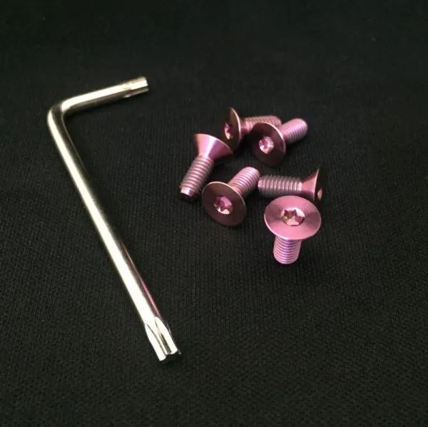 VERTEX STEERING TITANIUM TORX BOLT 6 PICE SET (head, torx type, with special wrench) Titanium torx bolt