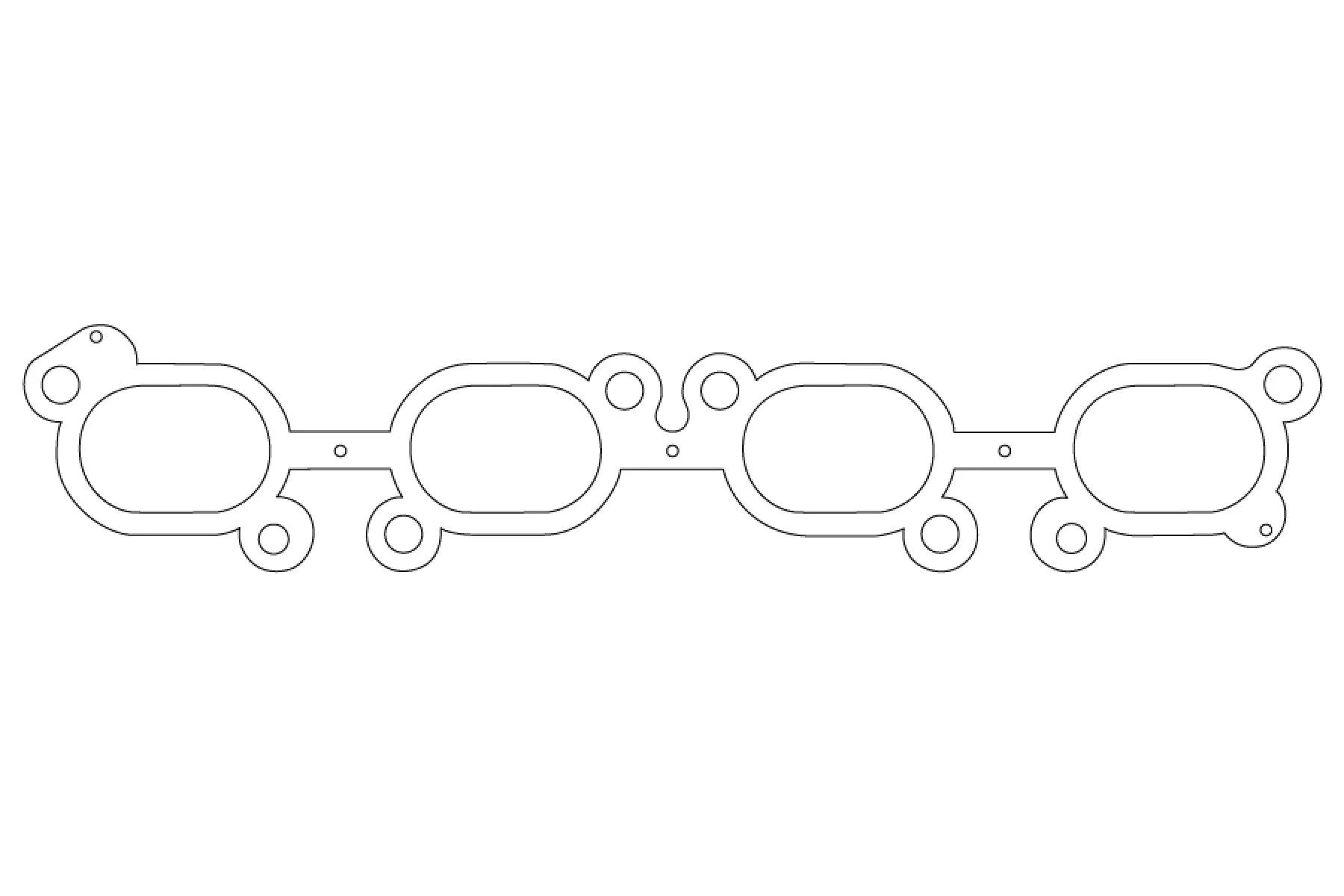 D-MAX Exhaust manifold metal gasket (for SR engine)