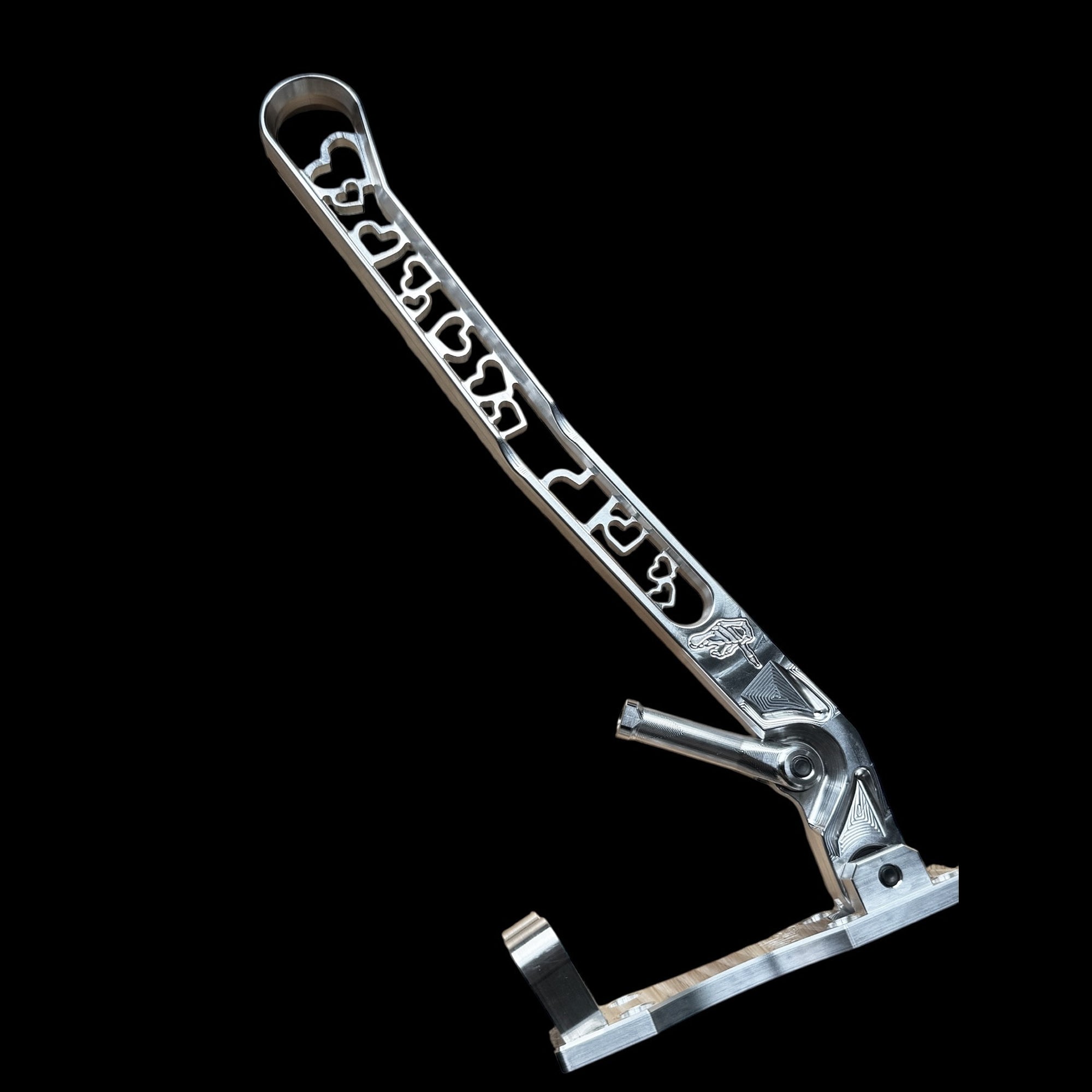 Heart handbrake handle