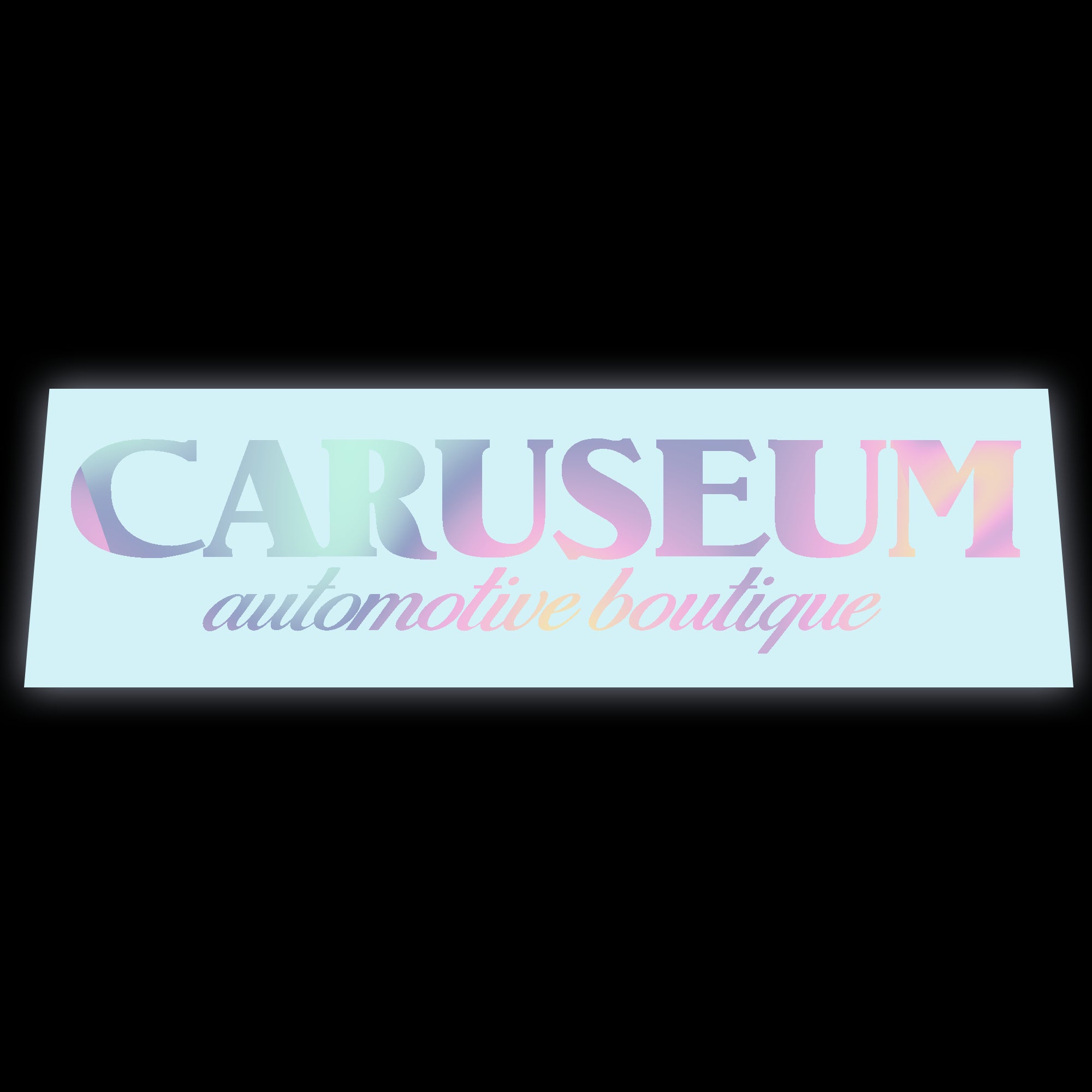 Caruseum Window Banner Large HOLOGRAPHIC