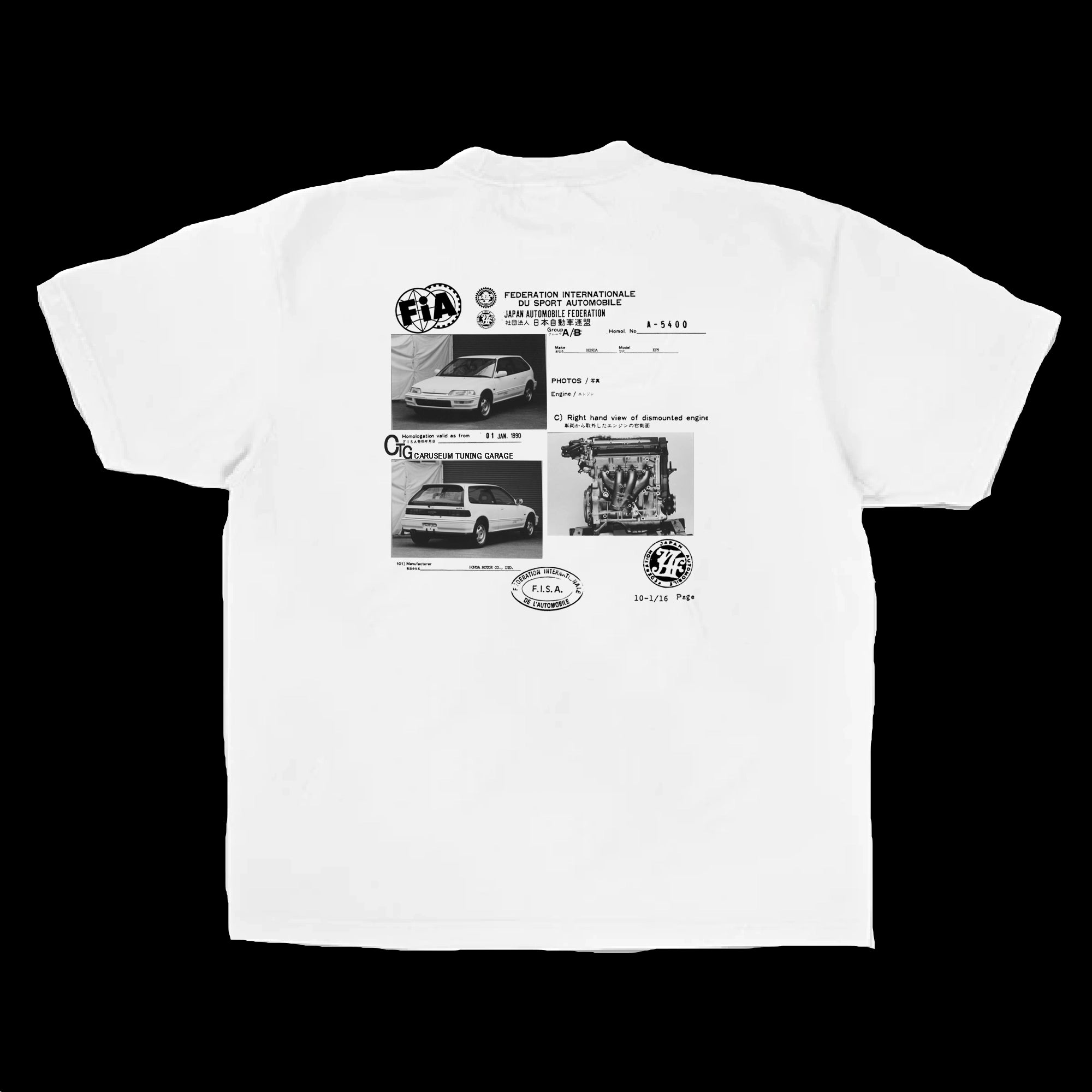 Honda civic FIA t-shirt