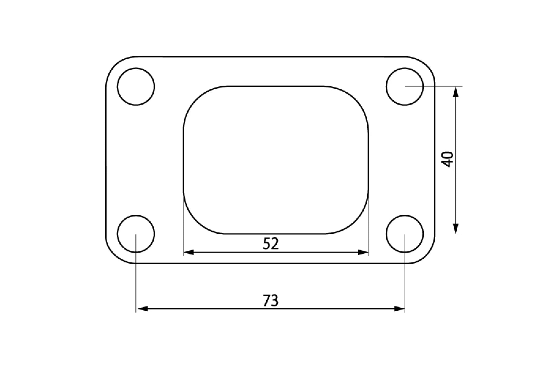 D-MAX Metal gasket for T25 flange