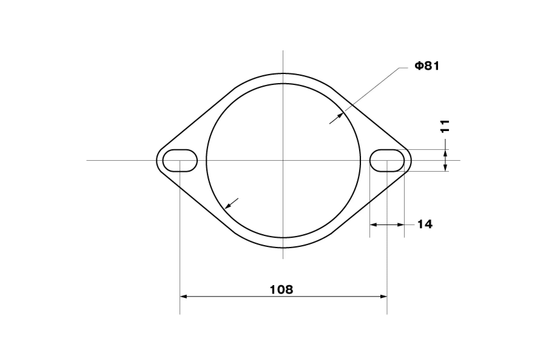 D-MAX Muffler gasket 80Ф