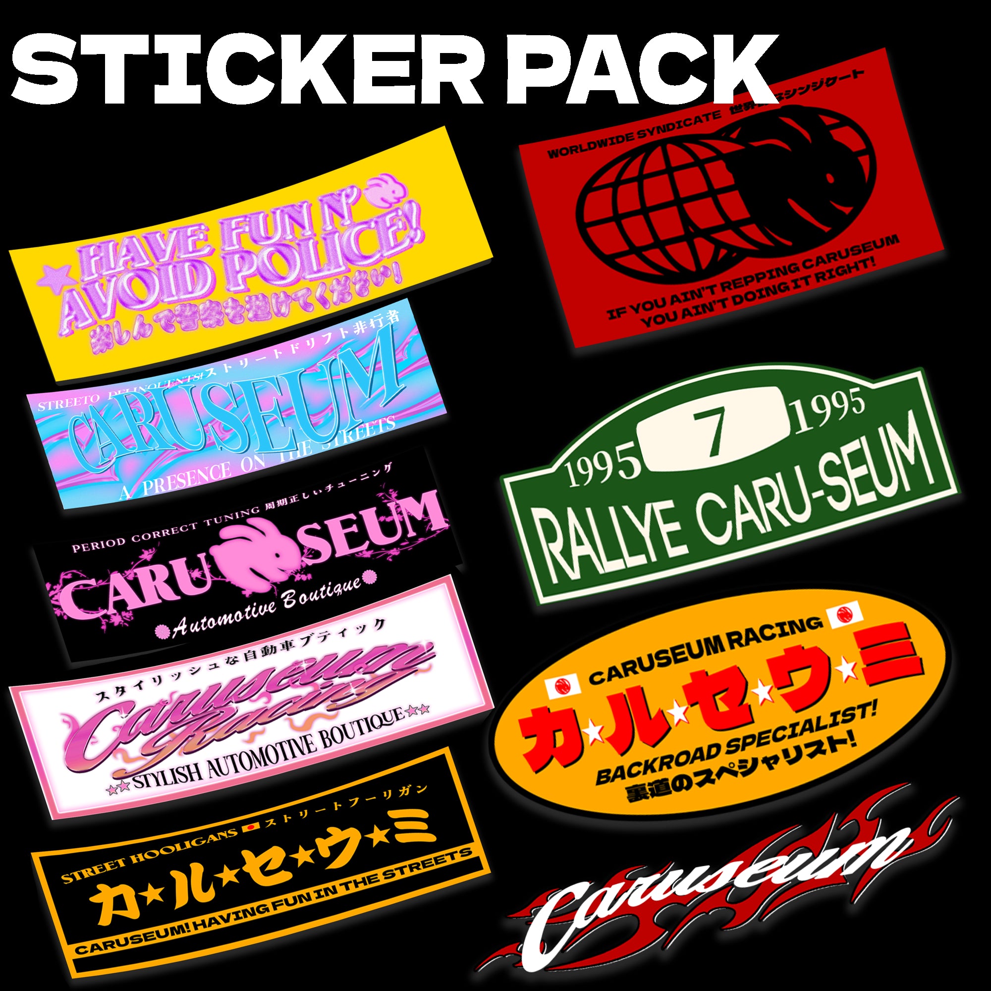 CARUSEUM STICKER PACK V2